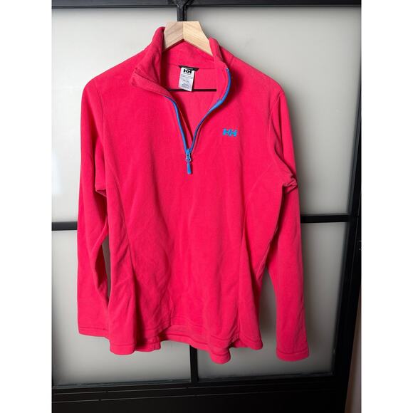 Helly Hansen Pink Pullover Quarter Zip Fleece Size XL - Picture 1 of 7